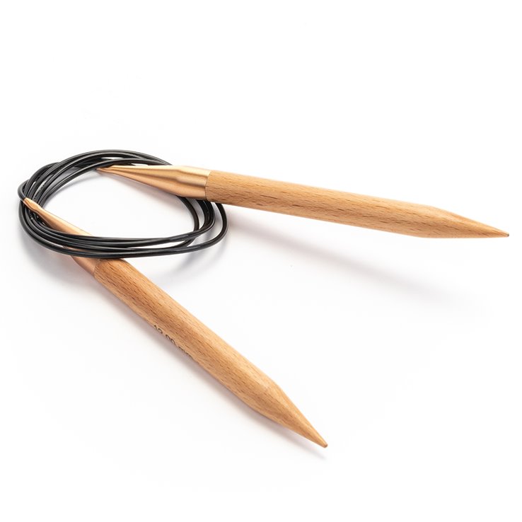 Lana Grossa Ago circolare da maglia faggio (Tanja Steinbach Edition) mis. 12,0/120cm