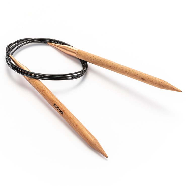 Lana Grossa Ago circolare da maglia faggio (Tanja Steinbach Edition) mis. 8,0/120cm