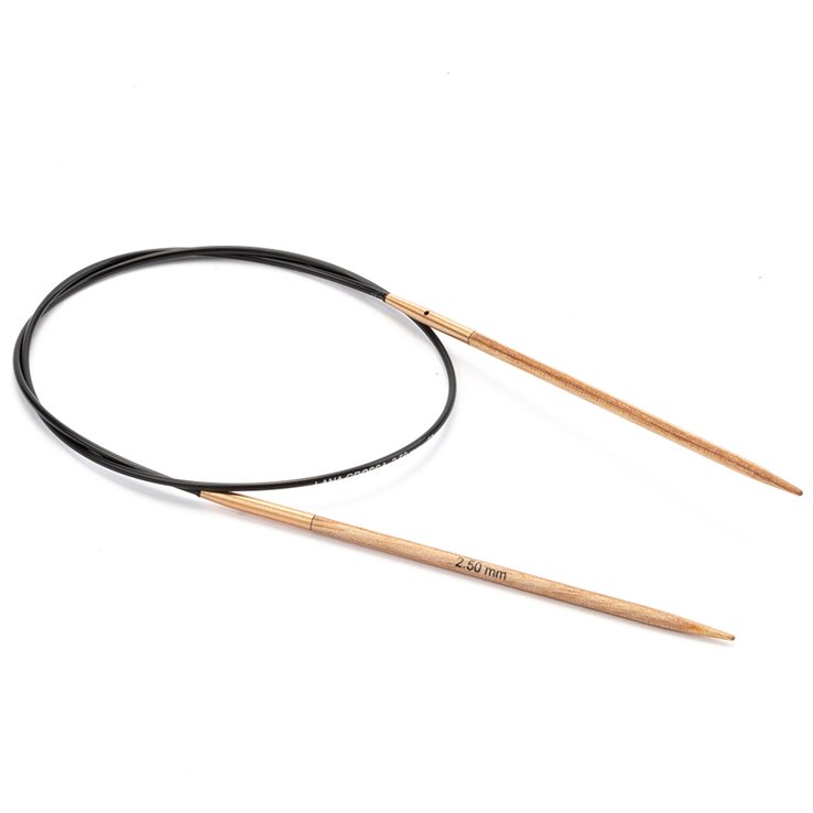 Lana Grossa Ago circolare da maglia faggio (Tanja Steinbach Edition) mis. 2,5/50cm