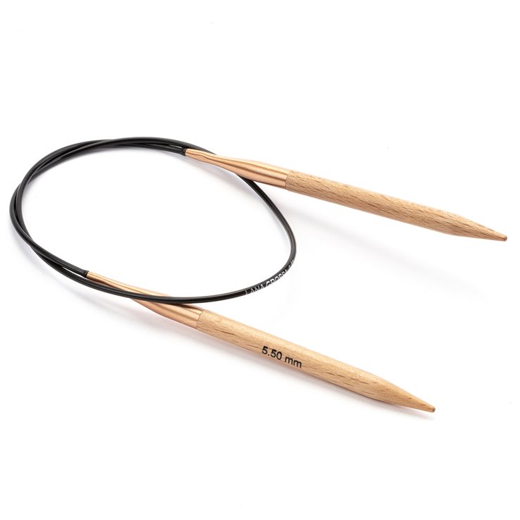 Lana Grossa Ago circolare da maglia faggio (Tanja Steinbach Edition) mis. 5,5/50cm