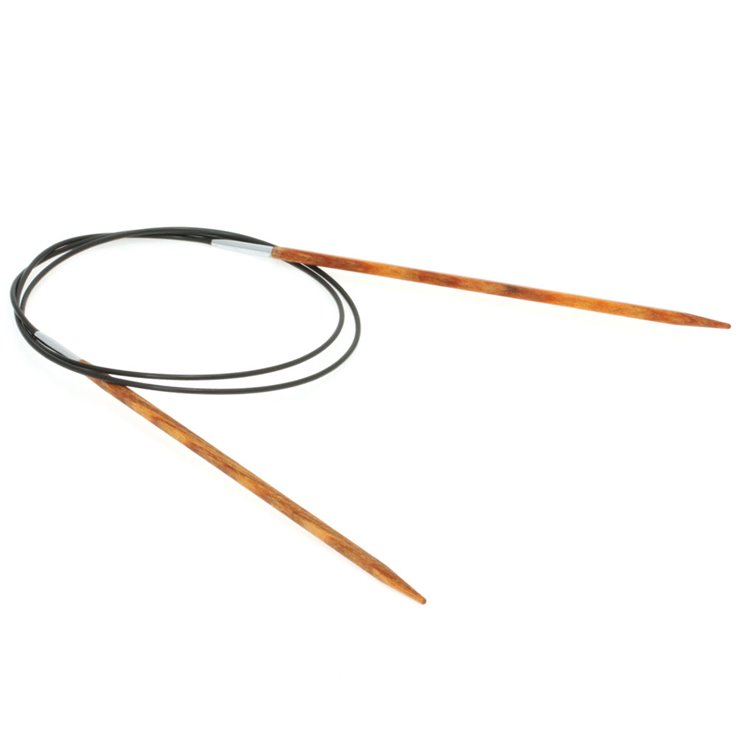 Lana Grossa Ago circolare da maglia design-legno Quattro mis. 3,5/80cm