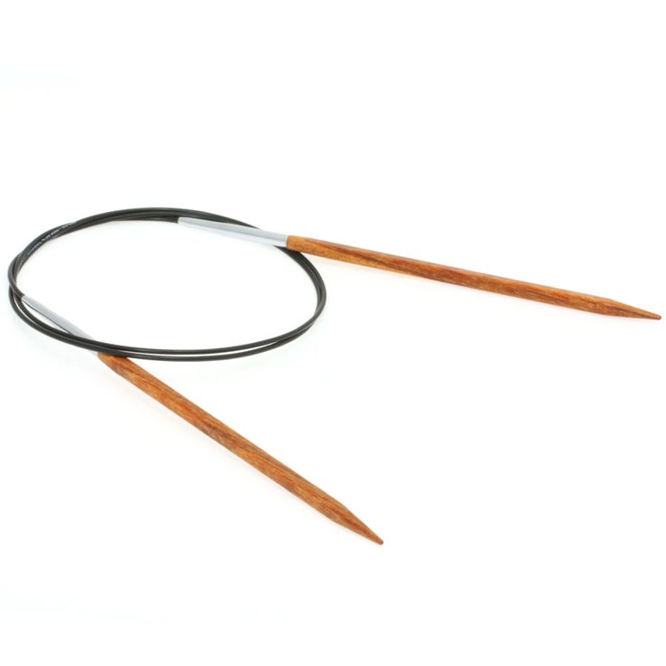 Lana Grossa Ago circolare da maglia design-legno Quattro mis. 4,5/80cm