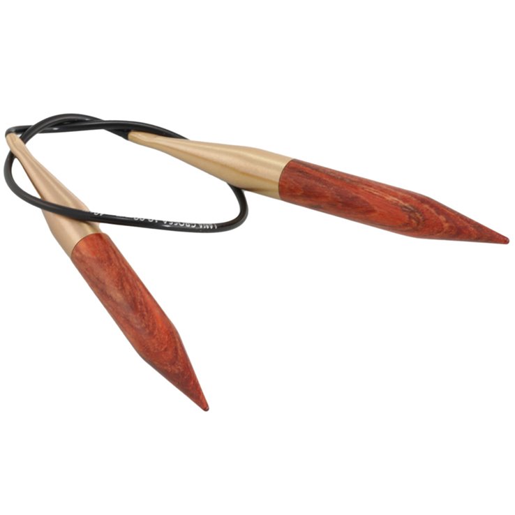 Lana Grossa Ago circolare da maglia design-legno Signal mis.10,0/4cm