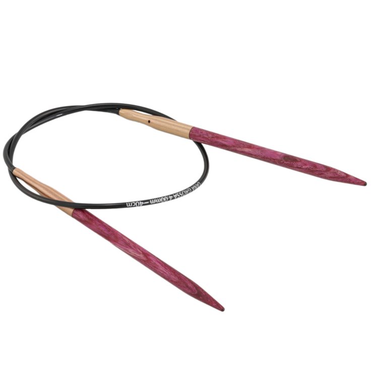 Lana Grossa Ago circolare da maglia design-legno Signal mis. 4,0/40cm