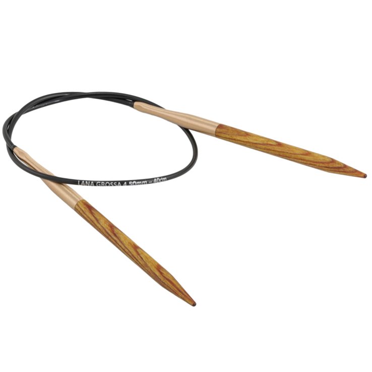 Lana Grossa Ago circolare da maglia design-legno Signal mis. 4,5/40cm