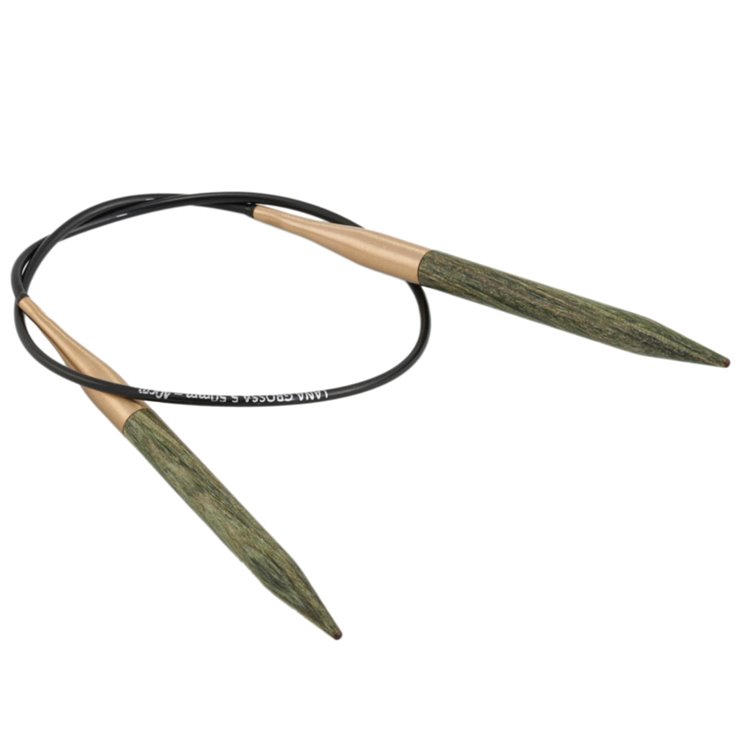 Lana Grossa Ago circolare da maglia design-legno Signal mis.  5,5/40cm