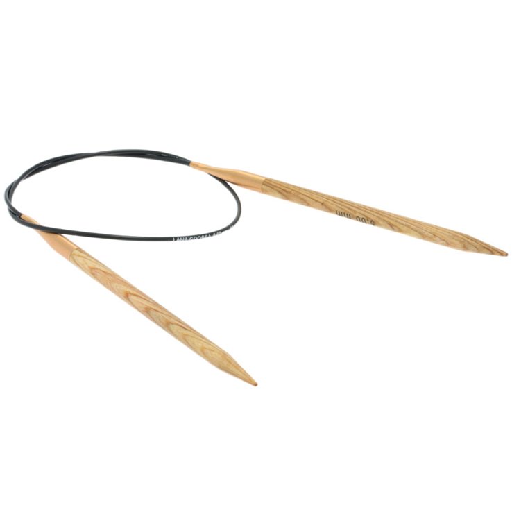 Lana Grossa Ago circolare da maglia design-legno Signal mis. 6,0/60cm