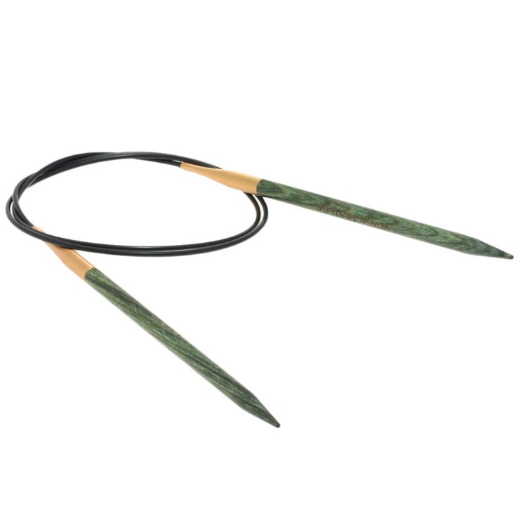 Lana Grossa Ago circolare da maglia design-legno Signal mis. 5,5/80cm