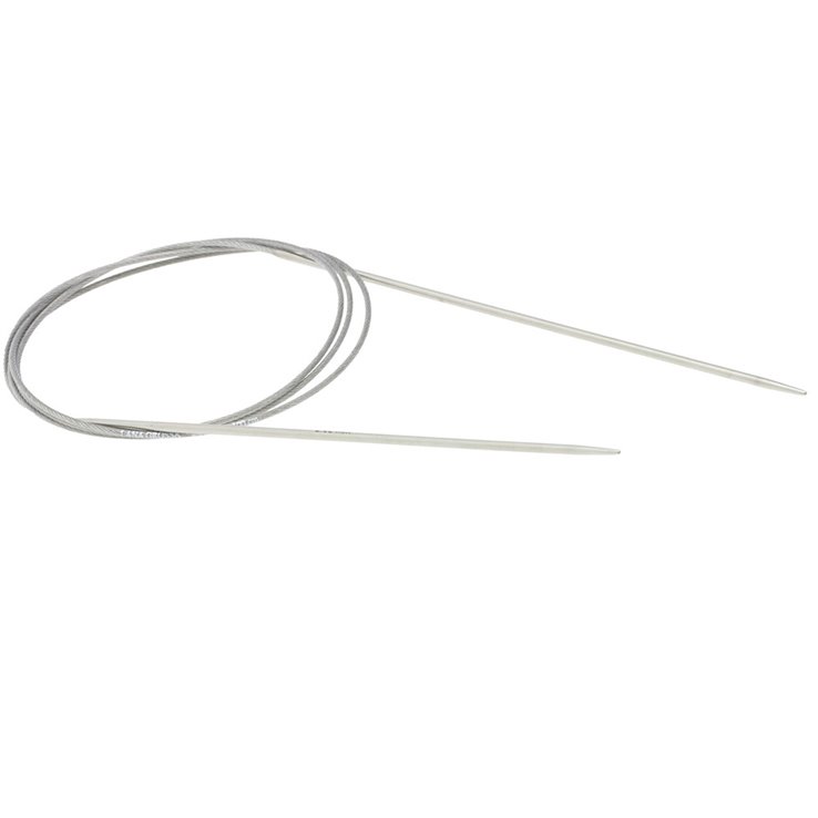 Lana Grossa Ago circolare da maglia acciaio inossidabile mis. 2,0/100cm