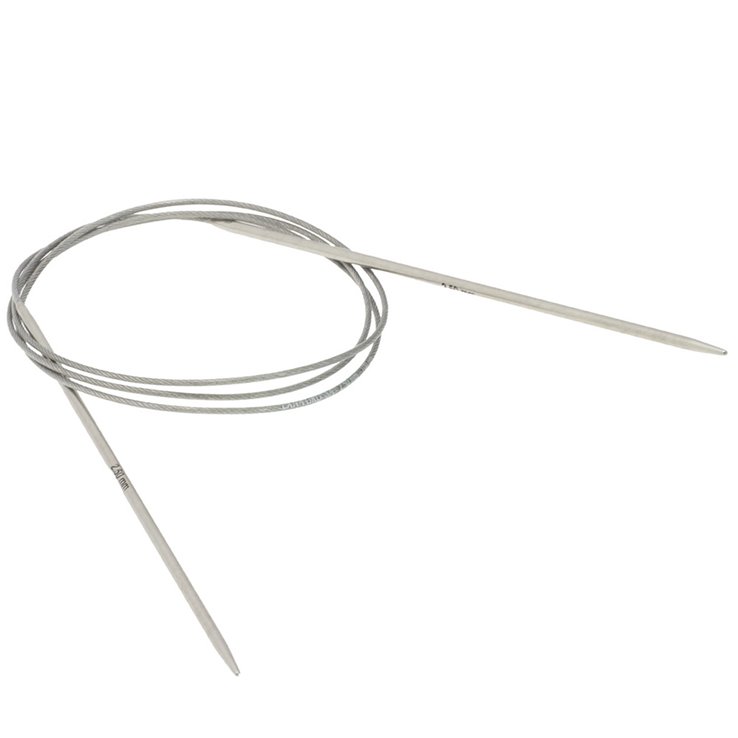 Lana Grossa Ago circolare da maglia acciaio inossidabile mis.  2,5/100cm