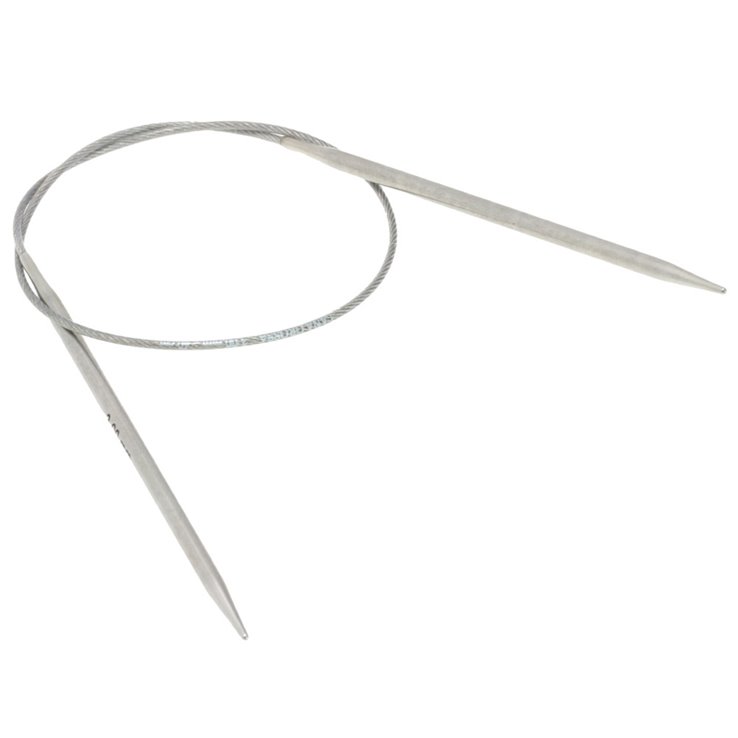 Lana Grossa Ago circolare da maglia acciaio inossidabile mis.  3,0/40cm