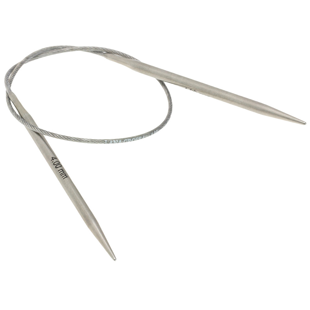Ferro Da Maglia Circolare In Acciaio Inox 40 Cm - Diametro 8,0 Mm, Ago Singolo Per Maglieria E Uncinetto, Ideale Per Progetti Fai Da Te