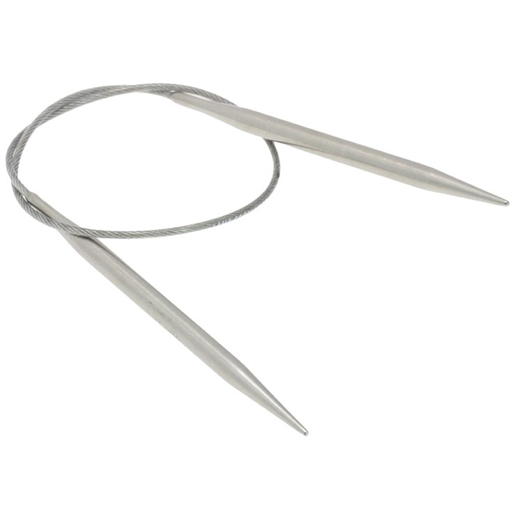 Lana Grossa Ago circolare da maglia acciaio inossidabile mis. 5,0/40cm