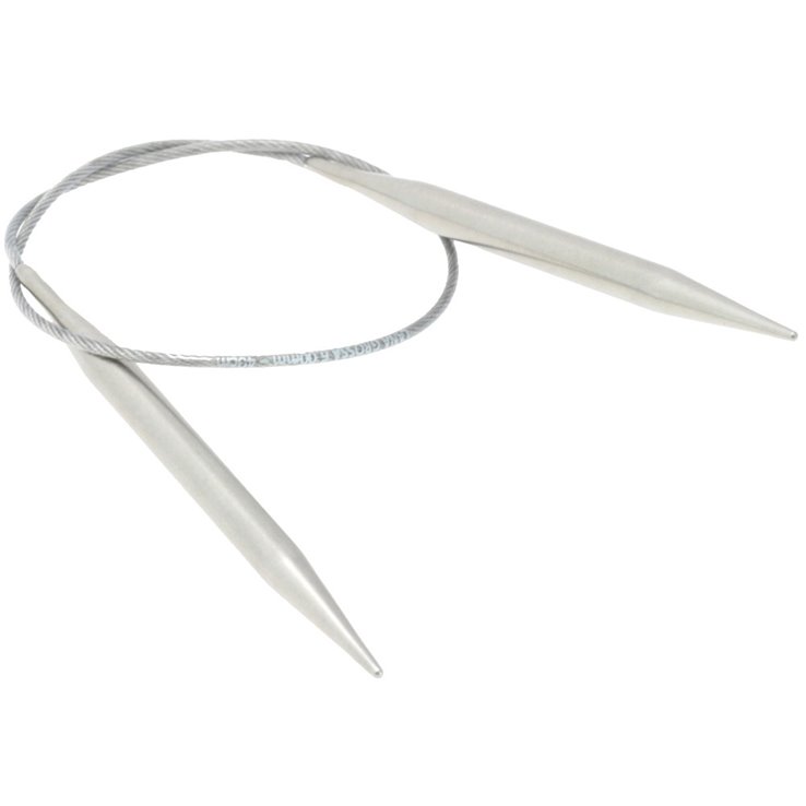 Lana Grossa Ago circolare da maglia acciaio inossidabile mis. 6,0/40cm