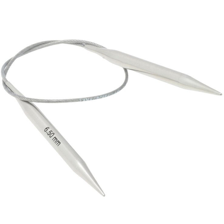 Lana Grossa Ago circolare da maglia acciaio inossidabile mis. 6,5/40cm