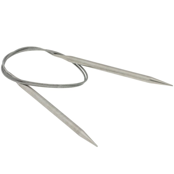 Lana Grossa Ago circolare da maglia acciaio inossidabile mis. 6,5/80cm