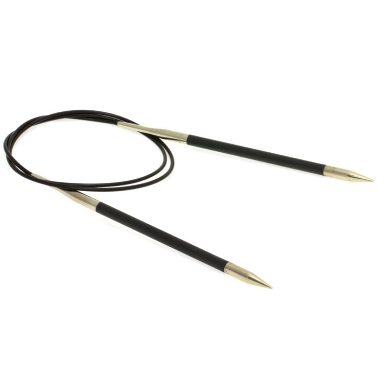 Lana Grossa Ago circolare da maglia karbon mis. 5,0/80cm