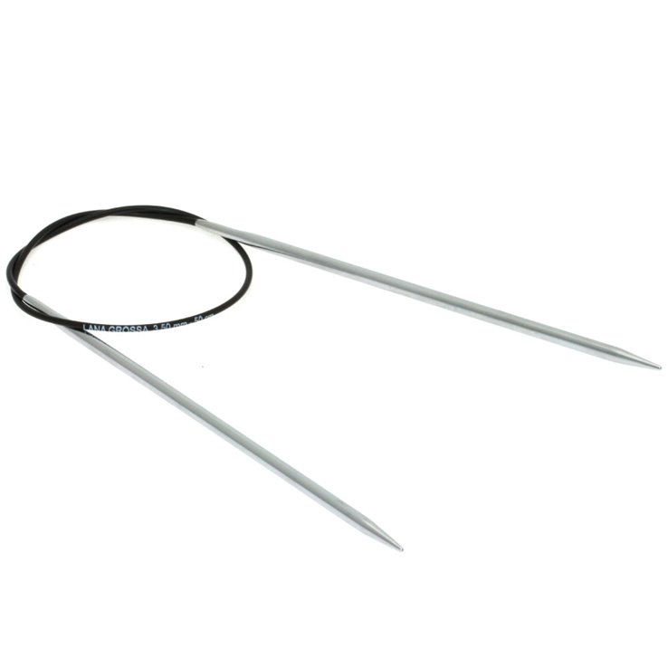 Lana Grossa Ago circolare da maglia ottone mis.  3,5/50cm