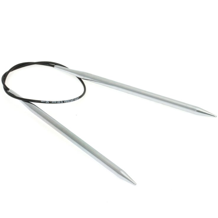 Lana Grossa Ago circolare da maglia ottone mis. 5,5/50cm