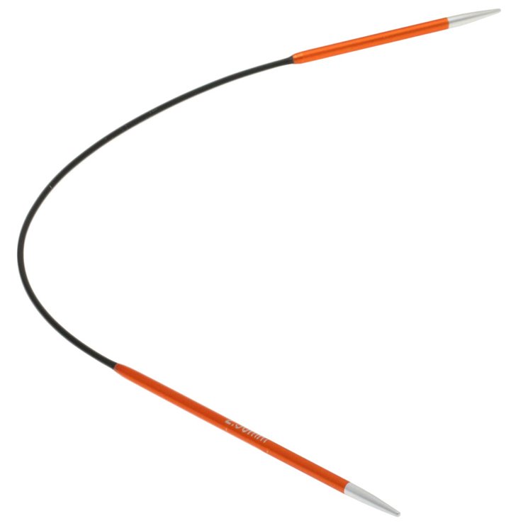 Lana Grossa Ago circolare Aluminio Rainbow mis. 2,5/25cm