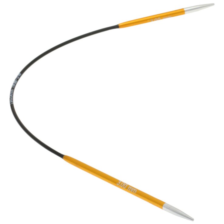 Lana Grossa Ago circolare Aluminio Rainbow mis. 3,0/25cm