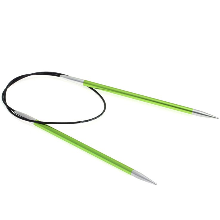 Lana Grossa Ago circolare da maglia alluminio Rainbow mis. 5,0/40cm