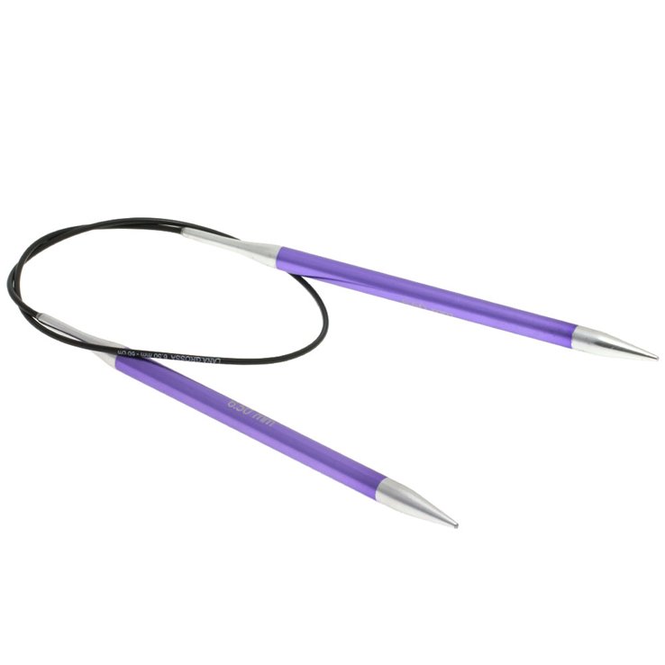 Lana Grossa Ago circolare da maglia alluminio Rainbow mis. 6,5/40cm