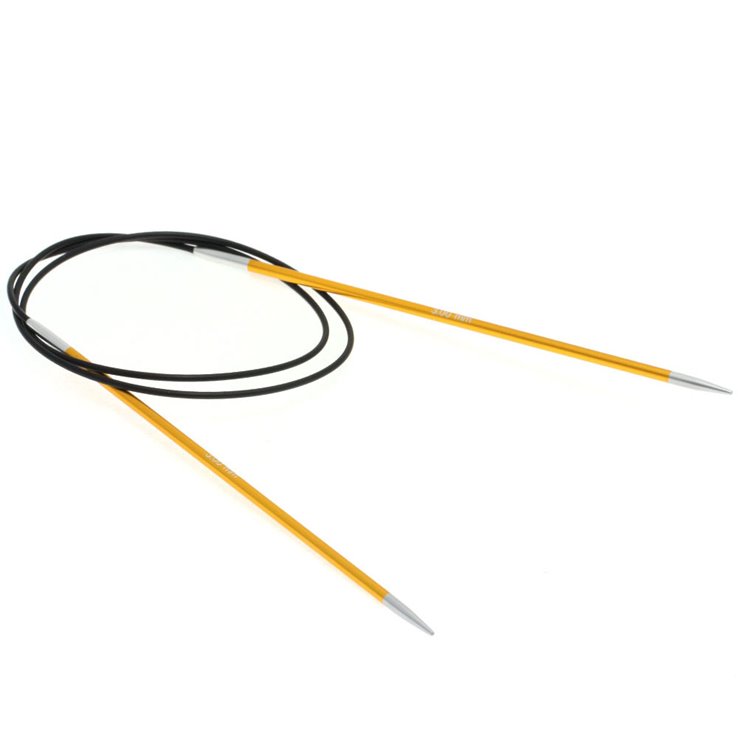 Lana Grossa Ago circolare da maglia alluminio Rainbow mis. 3,0/80cm