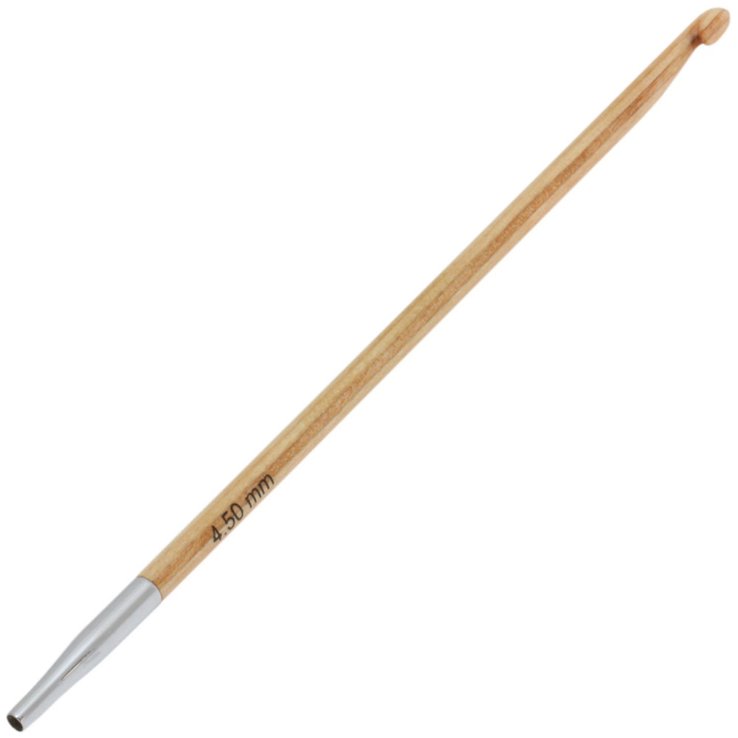Lana Grossa Ago uncinetto tunisino design-legno mis. 4,5