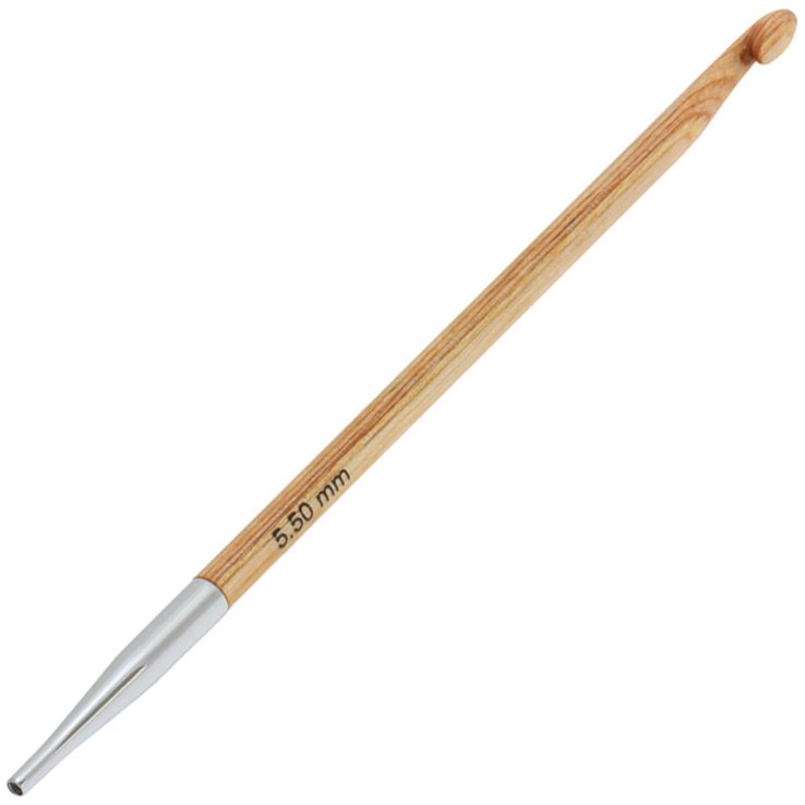 Lana Grossa Ago uncinetto tunisino design-legno mis. 5,5