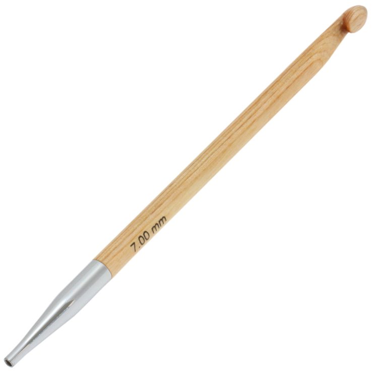 Lana Grossa Ago uncinetto tunisino design-legno mis. 7,0